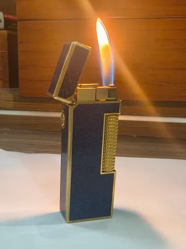 Isqueiro Dunhill Rollagas Lápis Lazuli 1980