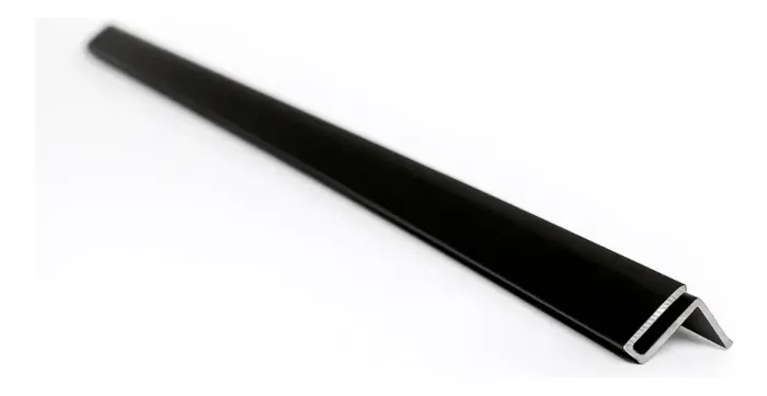 Puxador Preto Vidro 4mm compatível diversas vitrines 50cm