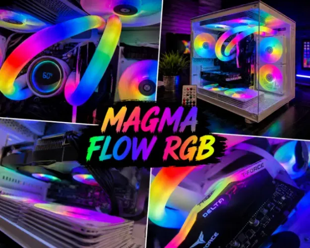 PC Gamer com telinha na bombam RGB 16GB 500 SSD RX 580 AMD