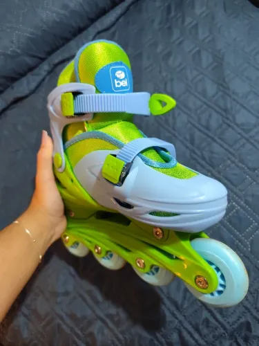 Patins infantil + kit proteção