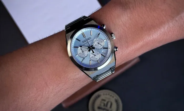 Seiko bracelete integrado 40mm de caixa