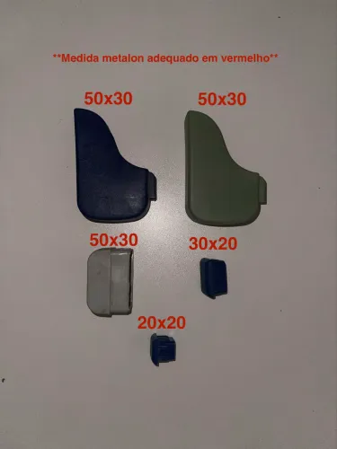 Lote De 11 Sacas 10KG De Acabamentos P/ Metalon/Móveis