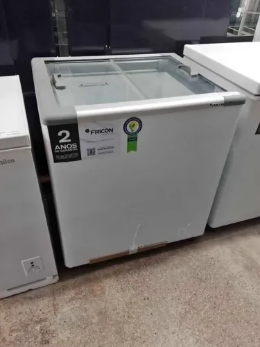 FREEZER HORIZONTAL TAMPA DE VIDRO 216 LITROS NOVO 