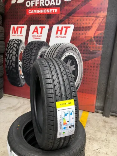 Pneu 195/65/R15 Austone HT com mais qualidade e durabilidade na sua banda de rodagem.