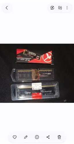 Kit 3 Peças PC Gamer - RAM DDR3 8GB + HyperX Fury DDR4 + SSD M.2 128GB