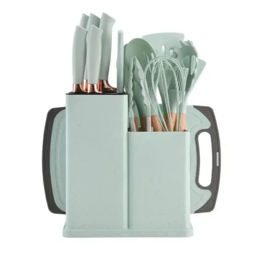 Kit 18 peças silicone utensílios