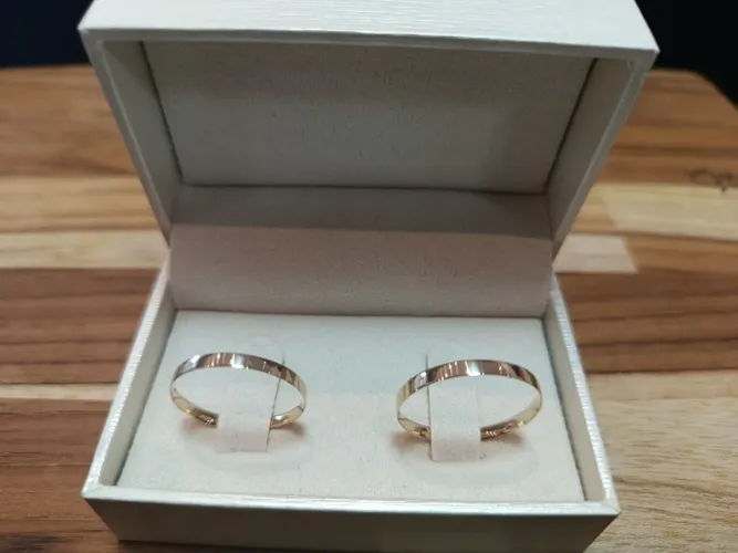 Alianças em ouro 18 k