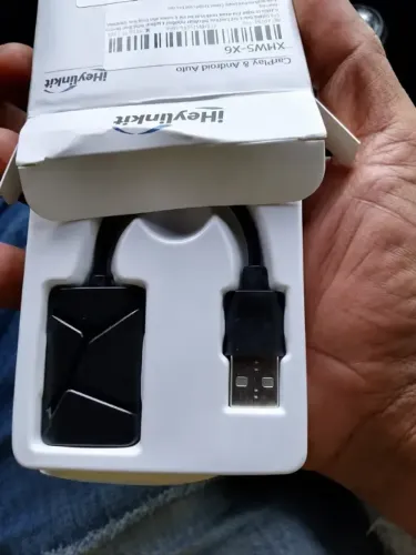 Adaptador Heylinkit CarPlay e Android Auto Sem Fio 2 em 1