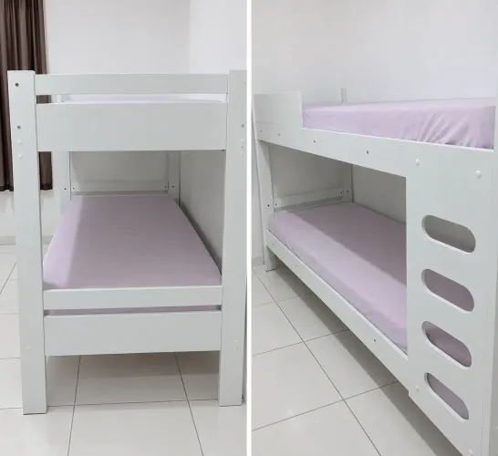 Beliche Branco + Colchões NOVOS/NUNCA USADOS - R$ 1.200
