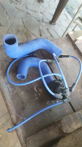 Mangueira e cabos de vela silicone e outro de opala