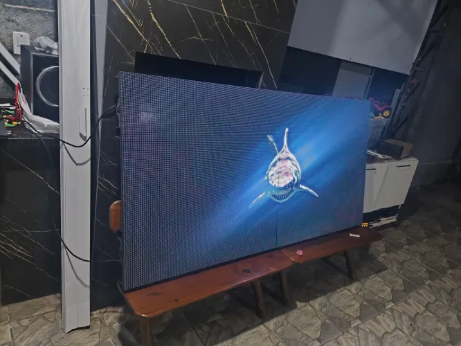 Placa de outdoor p5 2x1mt com conversor