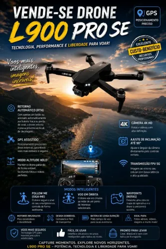 Vendo Drone L900 pro SE em Belo Horizonte - MG .telefone *