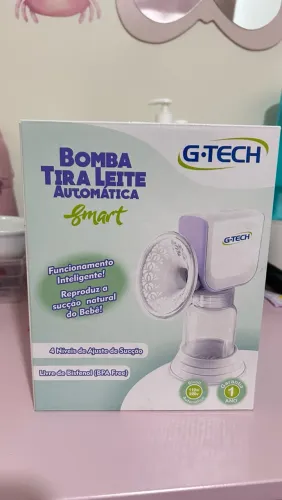Bomba Tira Leite Elétrica Automática G-Tech Smart - Nova, Nunca Usada