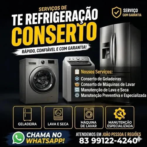 Geladeira, Máquina e Secadora