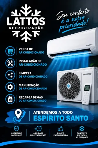 Venda, instalação e Manutenção de Ar-condicionado