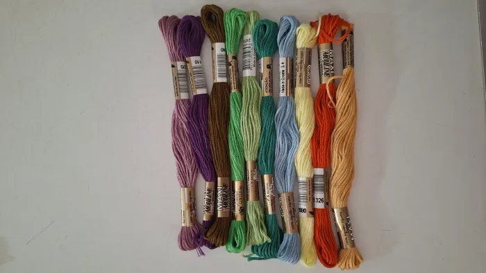 Kit 10 meadas, bordar, Maxi Mouline Círculo, artesanato 