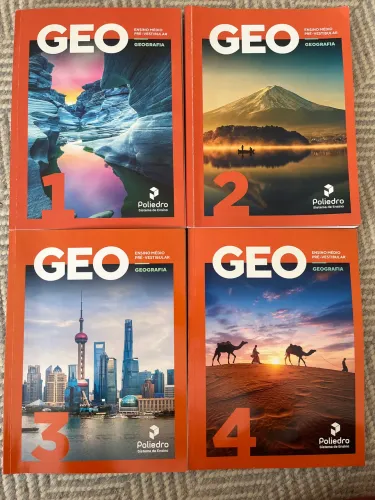 Apostilas completas de Geografia do curso pré vestibular de medicina do Poliedro 2025