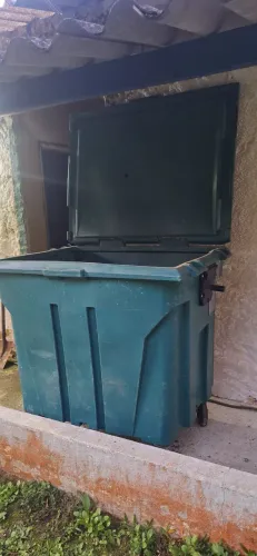 Container plastico de lixo 1000 litros com rodízio