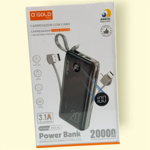 Carregador portátil 20000mAh