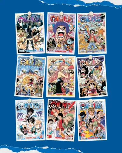 Mangá One Piece 44,56,62,65 ao 69, 75 ao87,92 e 96