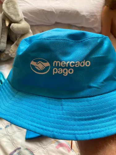 Combo 2 Chapéus Bucket Hat Mercado Pago - Azul (Novos)