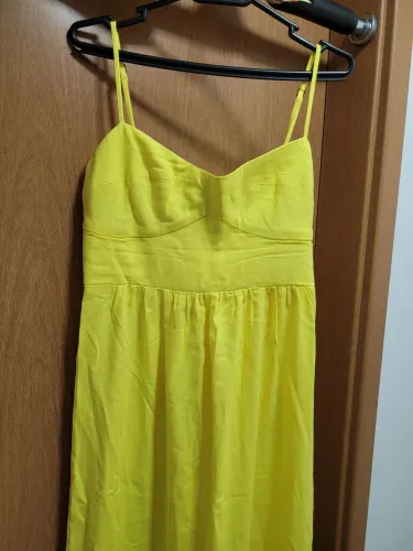 Vestido midi Farm usado uma vez