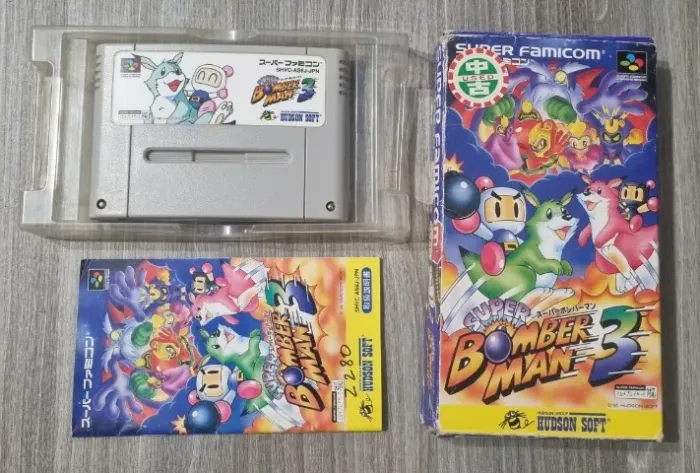 Super Bomberman 3 CIB (Completo na caixa) - Super Famicom/SNES Super Nintendo