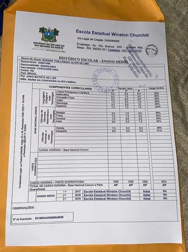 (Folha 19) Certificado de Segundo grau Completo 