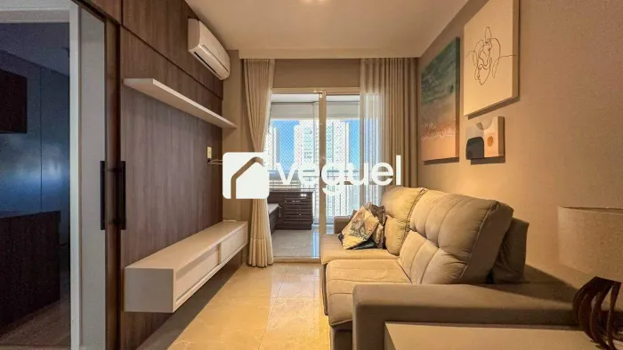Apartamento mobiliado de 62m² com 2 quartos, sendo 1 suíte para alugar no bairro Taquaral,