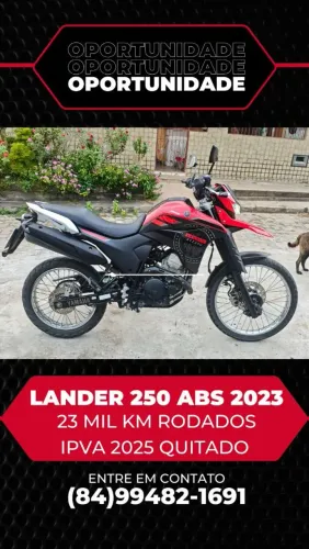 Lander 250 2023 Vermelha Impecável - Pneus Novos e Acessórios