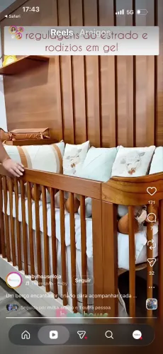 Berço 3 em 1 novo com colchão