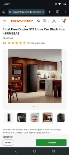 Geladeira Brastemp 512 litros LACRADA
