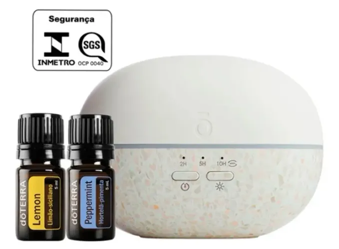 Difusor Aromático Pebble doTerra 100ml | Bivolt | Ultrassônico