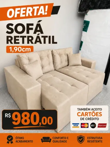 Sofá retrátil