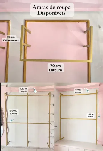 Araras de roupas de parede, OPORTUNIDADE ÚNICA !!!