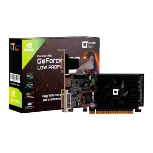 Placa de Video Leadertech GeForce G210 Low Profile, 1GB, DDR3, 64-bit, PV-LT-G210LP-1G-D3