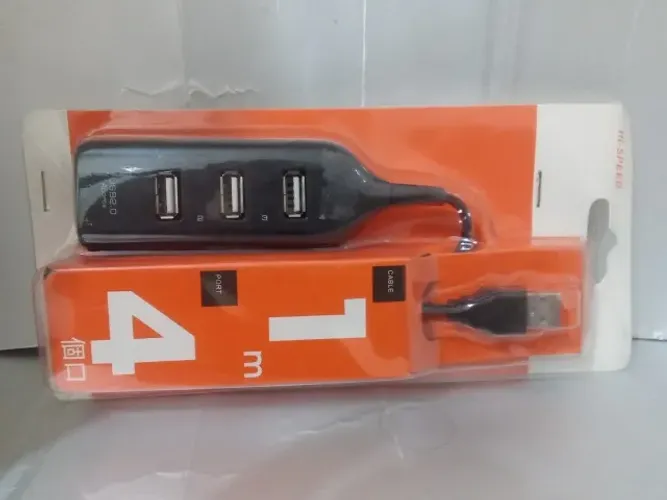 Hub Usb 4 in 1 Novo - Tenha mais 4 portas Usb 2.0 com esse adaptador