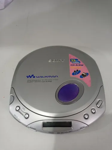 Discman Sony CD Walkman D-E351 ESP Max - Vintage Anos 2000
