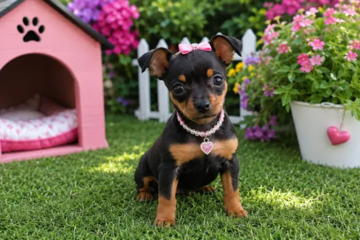 Pinscher/Pincher Baby Miniatura Lindo Macho e Fêmea com Pedigree São Paulo