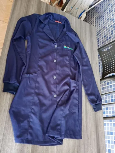 Jaleco azul marinho mangalô ga tamanho M