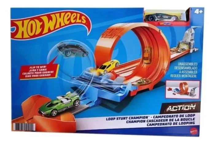 Pista Hotwheels campeonato de looping