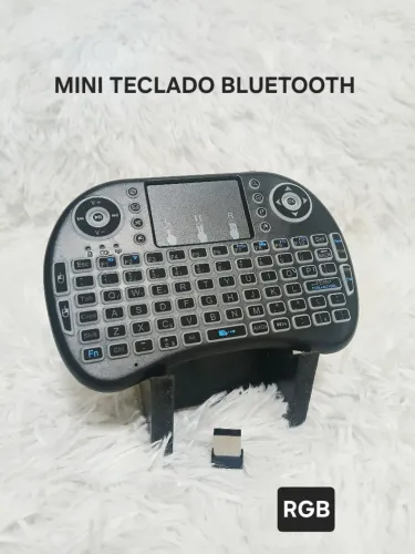 Mini Teclado Wireless com Touchpad e Backlight
