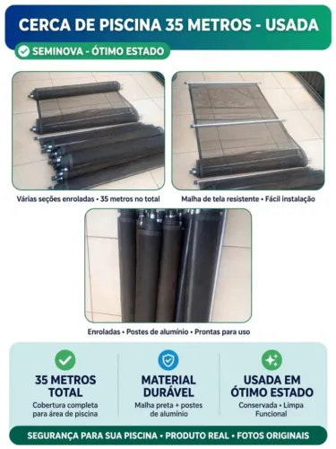 Cerca de proteção de piscina