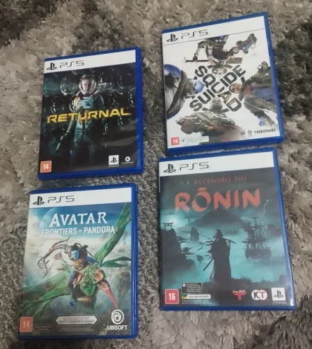 Os 4 jogos Playstation 5 por R$ 400,00
