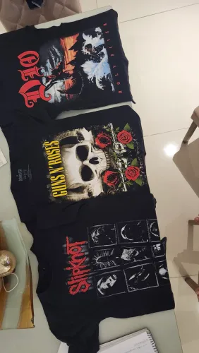 Camisa Guns n'Roses, Slipknot e Dio