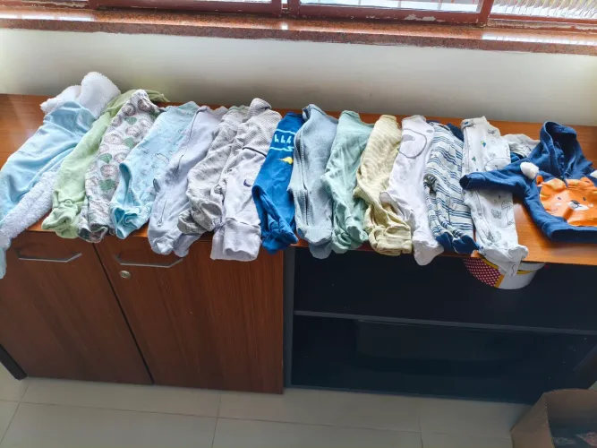 Lote macacão menino RN a 3 meses