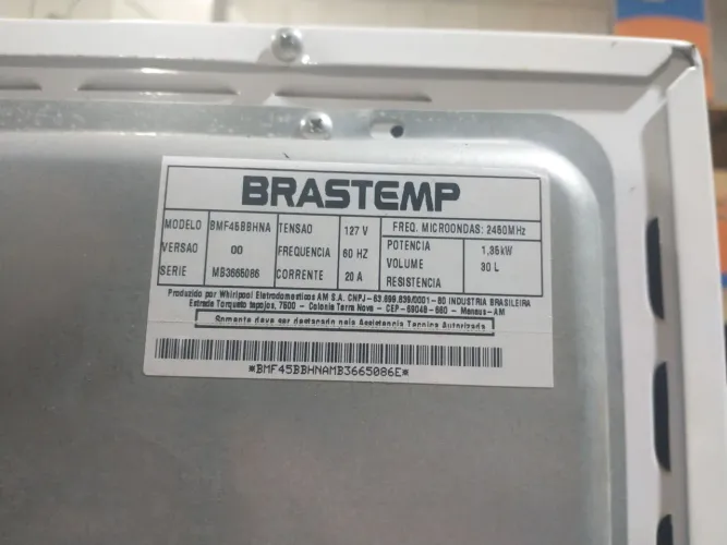 Micro ondas Brastemp 30 litros 