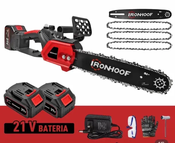 Motoserra Ironhoof Motor Sem Escova Brushless 2 Baterias