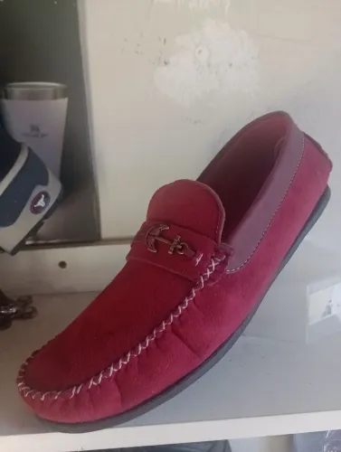 Sapatilha mocassim vermelho tam 41 pegar Havan ou posto canaa 