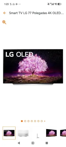 TV LG OLED 4k 77" C1. TV Premium. Top de linha.